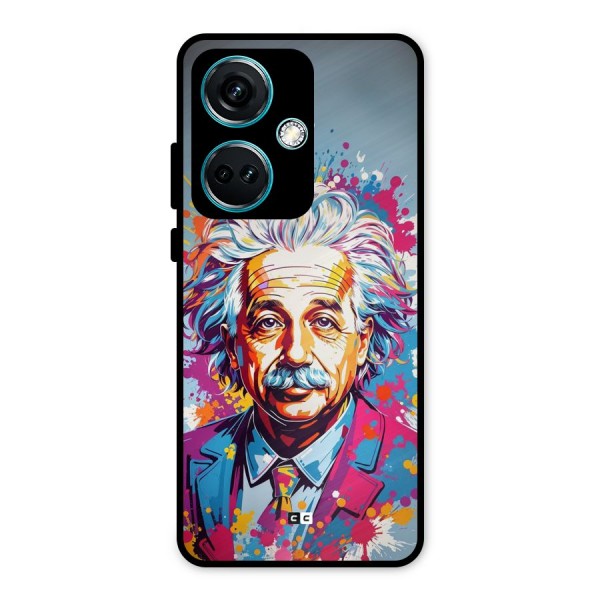 Einstein illustration Metal Back Case for OnePlus Nord CE 3 5G